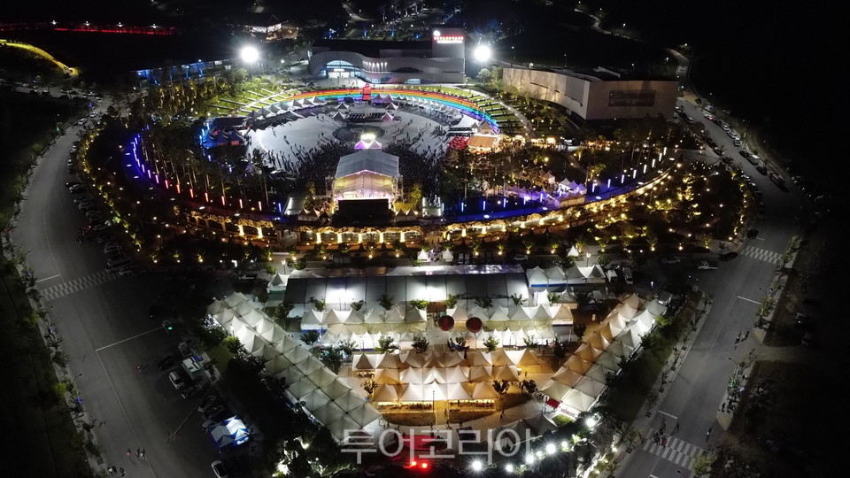 2022영동포도축제 야간전경